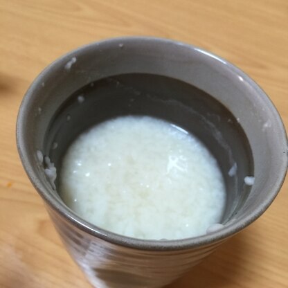 初めて米麹で甘酒を作りました！美味しく出来てよかったー！！手作りっていいですね。また作ります！